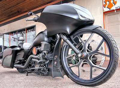 Turbo Bagger Motorcycle Build "The Phantom" - Bagger Builders ph. 570.455.7988 - Iron Hawg Custom Cycles Inc. - 640 W. 15th St. Hazleton, PA 18201