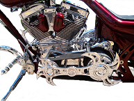 Chrome Motorcycle Accessories, Chrome Forks, Chrome Trees, Chrome Pedals, Rests, Shifters, Chrome Spoke Wheels, Harley Engine Chrome PA