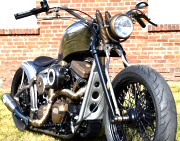 Custom Bobber Build Bare Metal Jacket by Iron Hawg Custom Cycles