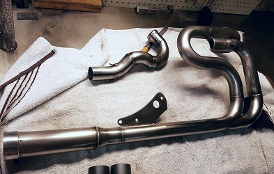 Cafe Racer Harley Build Custom Exhaust, Harley Motocycle Builders Iron Hawg Custom Cycles Pennsylvania