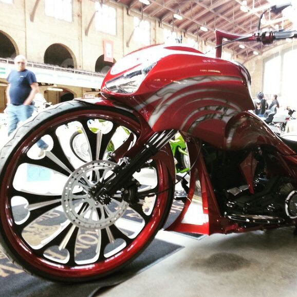 Custom-Bagger-Motorcycle-Bad-Ass-30/-5-3-15-Awards-Wyoming-Valley-Motorcycle-Show