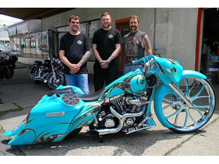 Custom Motorcycles PA - Stock Harley Customizing - Builders - Fabrication - Custom Paint & Graphics - Custom Harley Chrome - Harley & After Market Harley Parts - Harley Motorcycle Service - Custom Motorcycle Parts Fabrication, Modifications -  Hard Tailing Frames, Harley Sportster Frames, Neck Tube Frame Modification