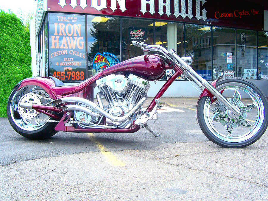 Pennsylvania Custom Motorcycle Builders Iron Hawg Custom Cycles Inc. - The Styx River Reaper Custom Motorcycle Build