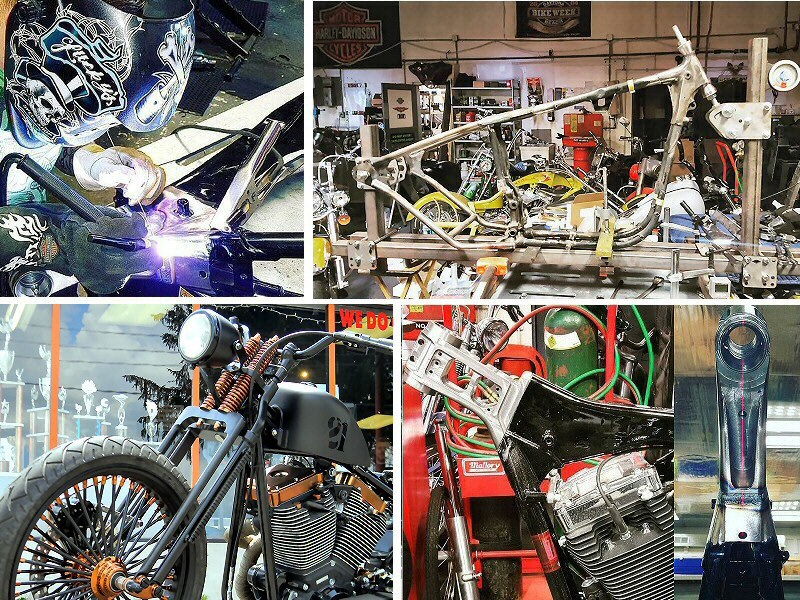Custom Motorcycle Parts Fabrication Shop In Pennsyvlania, Custom Motorcycle Frame, Neck, Front Ends Fabrication & Modification